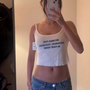 Brandy Melville white tank top